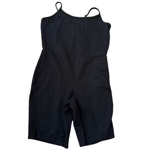 Torrid Black Bike Short Romper Jumpsuit Size 1 (1x)Plus Casual Stretch One Piece